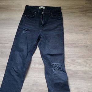 Black Ripped Jeans from Zara